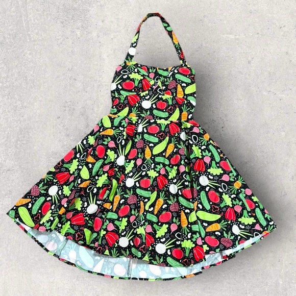 eva rose Dresses & Skirts - Eva rose vegetable print halter dress